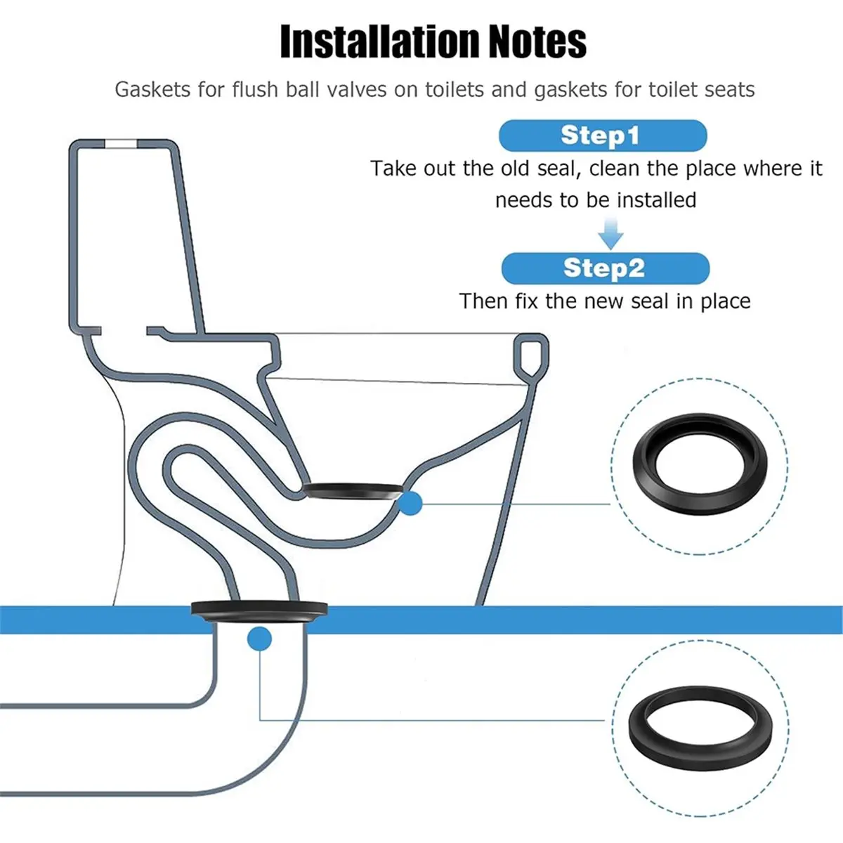 Фото Уплотнительный шарик 34120 для унитазов RV Style II и Plus, для комплекта Aqua Magic Style Plus Lite Residence Kit №2