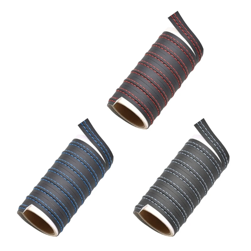 

Аксессуары для автомобиля 090E, края двери приборной панели, Кожаные полосы, наклейки, молдинги, отделка