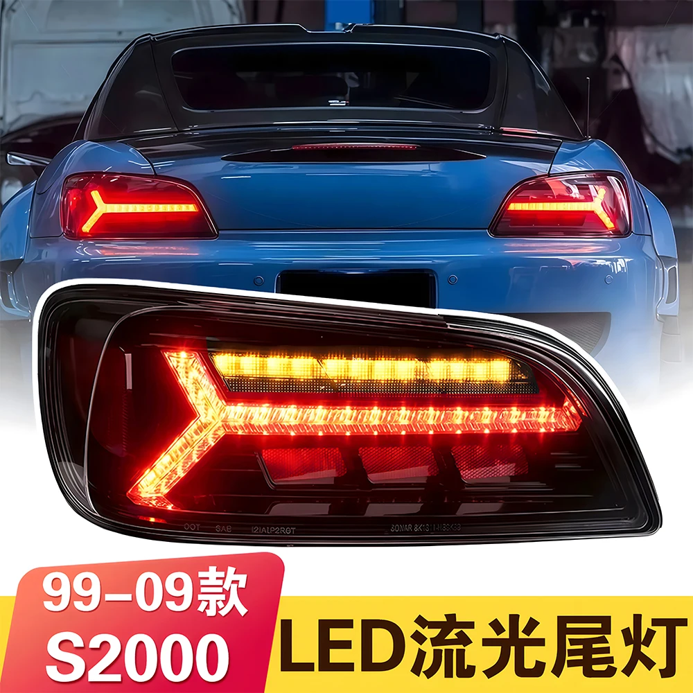 Фото Автомобильные фары для Honda S2000 1999-2009, обновление автоматических задних фонарей в сборе, новый стиль, светодиодный динамический мигающий сигнальный светильник, аксессуары №4