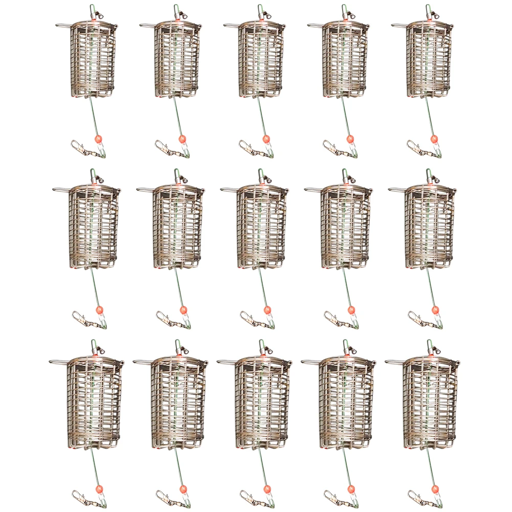 

5x однотонная рыболовная кормушка «клетка», ловушка в контейнере, приманка для ловли карпа, сетчатые клетки, рыболовные снасти