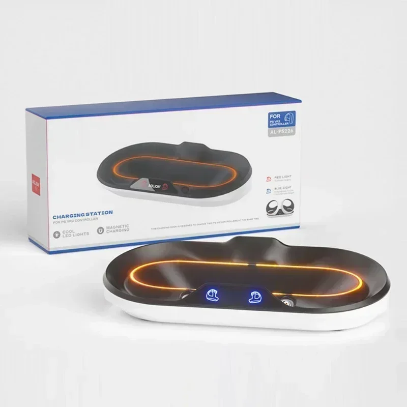 Зарядная док-станция для контроллера PS VR2 с подсветкой RGB