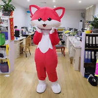 custom fox plush mascot costume fox stuffed animal doll fursuit props activity uniexs wear walking cartoon doll costume outfit