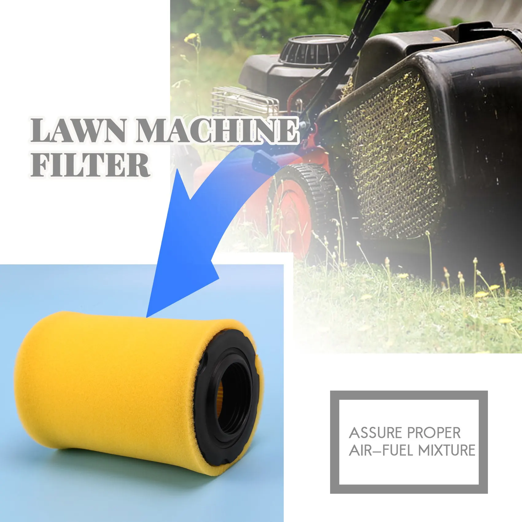 Замена воздушных фильтров косилки для Briggs Stratton 796031 ( 591334 или 594201 Плюс 797704 Средство