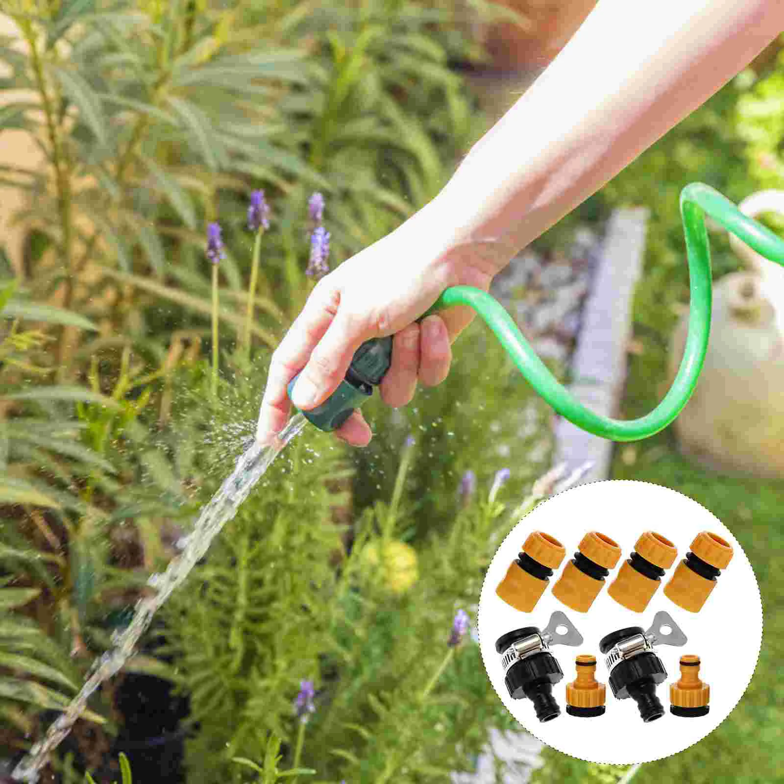 

2 sets of Water Pipe Connector Pipe Quick Connector Car Washing Pipe Adapter