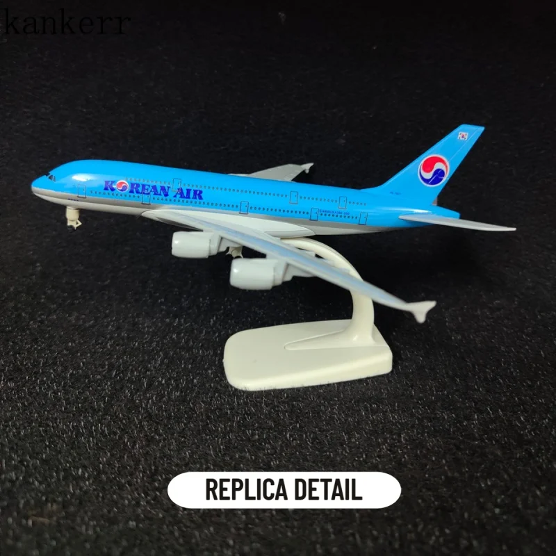 

Scale 1:250 Metal Aviation Replica 20cm, Korean A380 Aircraft Model Airplane Miniature, Room Decor Xmas Gift Kids Toys For Boys
