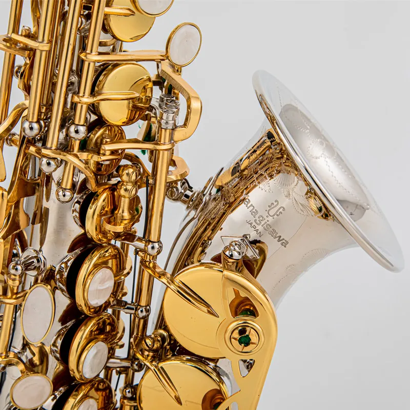 Yanagisawa SC-9937 Bb Саксофон сопрано посеребренный латунный профессиональный деревообрабатывающий инструмент с золотым ключом