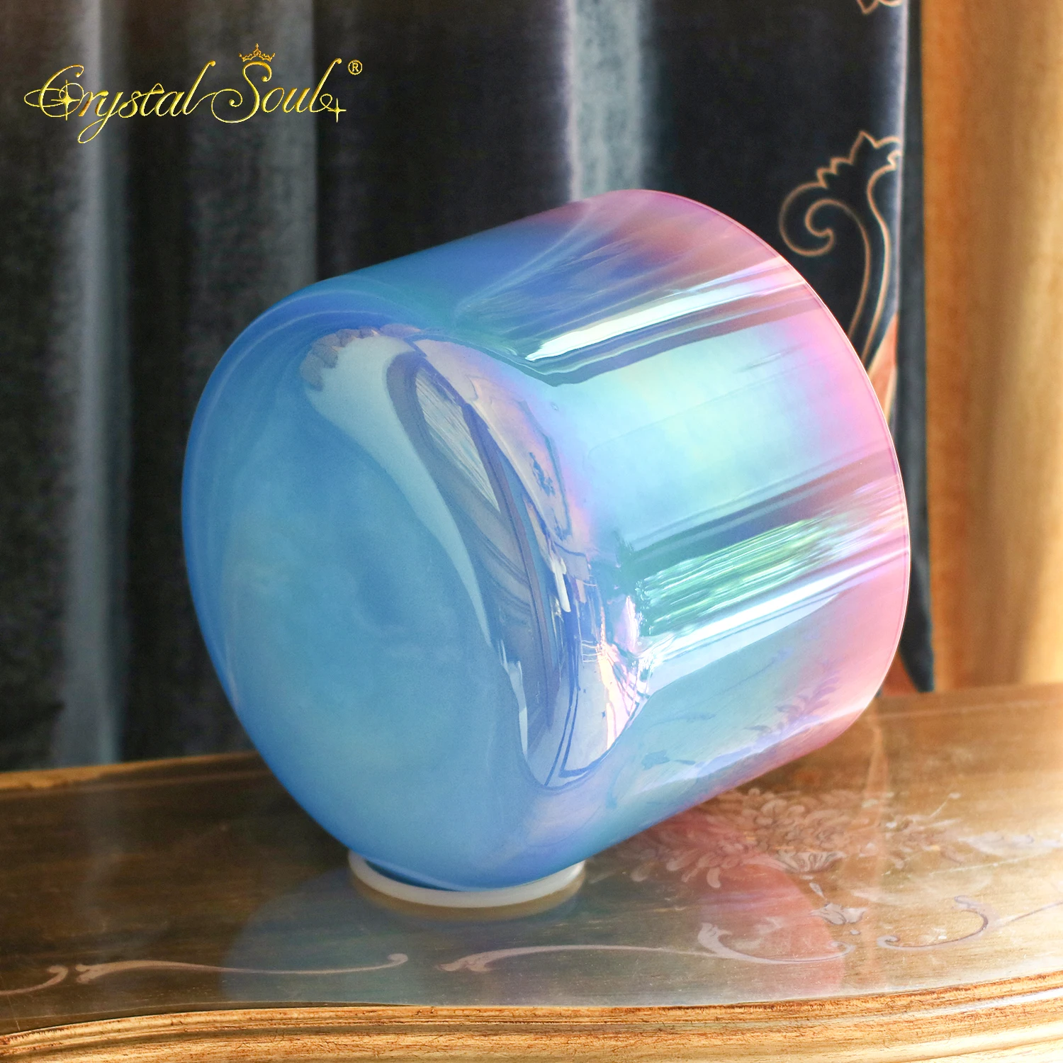 Crystal Soul, новый 11-дюймовый градиент, синий, розовый, хрустальная поющая чаша, звук, исцеление, длинный звук сустейна (art.: 3920d47733bbd) - 3920d47733bbd