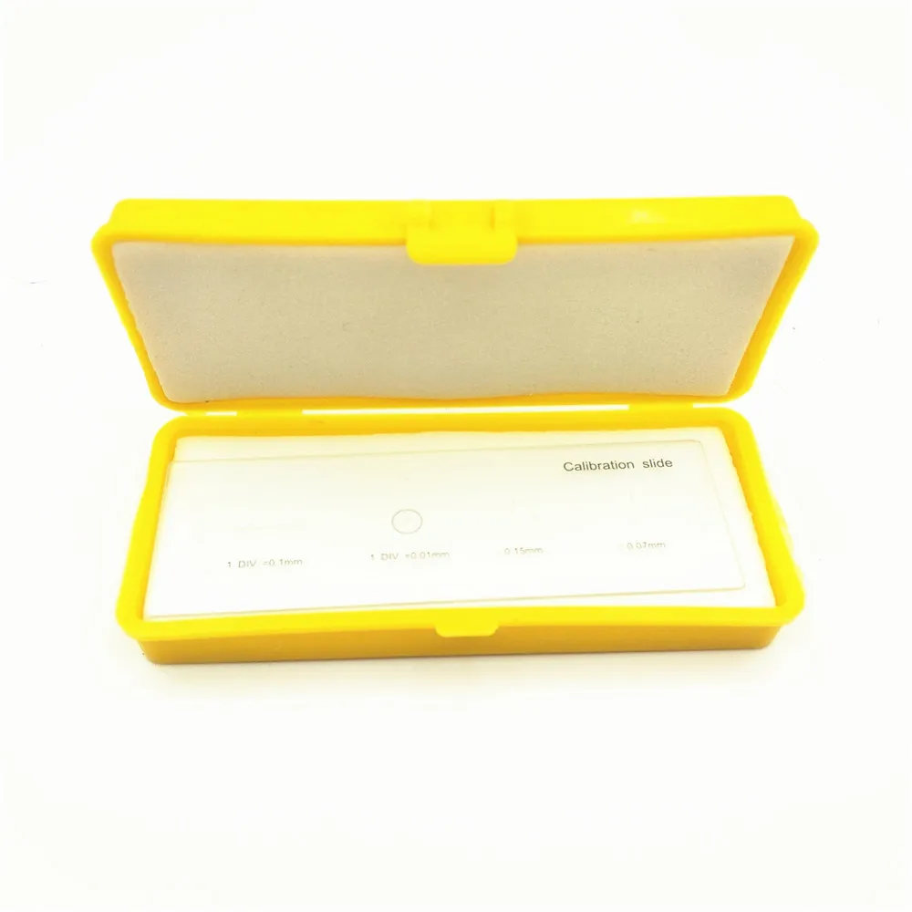 Биологический стереомикроскоп сценический микрометр калибровочный слайд с 4