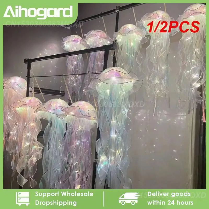 

1/2 шт. лампа из медузы, портативная Цветочная лампа, декоративная лампа для декора комнаты для девочек, ночник для спальни, украшение для дома