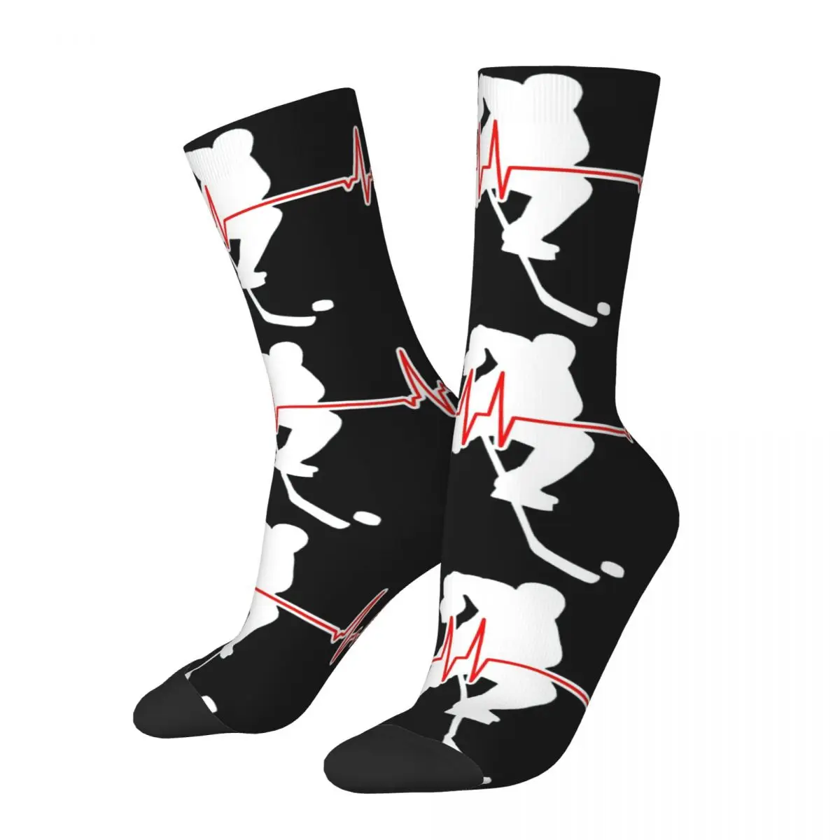 

Funny Crazy compression Playing Sock for Men Hip Hop Harajuku Ice Hockey Happy Quality Pattern Printed Boys Crew Sock