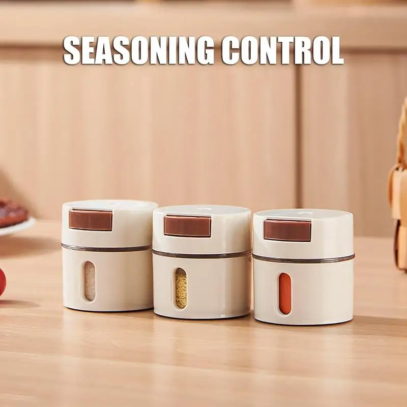 

Salt And Pepper Shakers Quantitative Moisture Proof 0.5g Kitchen Metering Seasoning Dispenser Magnetic Salt Shakers Container