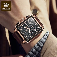 OLEVS Business Mens Quartz Watches Fashion Brand Chronograph Wristwatch for Man Hot Hour for Male Calendar Waterproof Watch