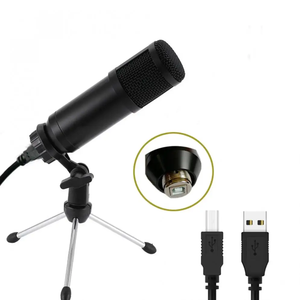 Фото BM 800 USB конденсаторный микрофон 192 кГц/24 бит комплекты микрофонов для компьютера караоке микрофон для студийной записи/живой №3