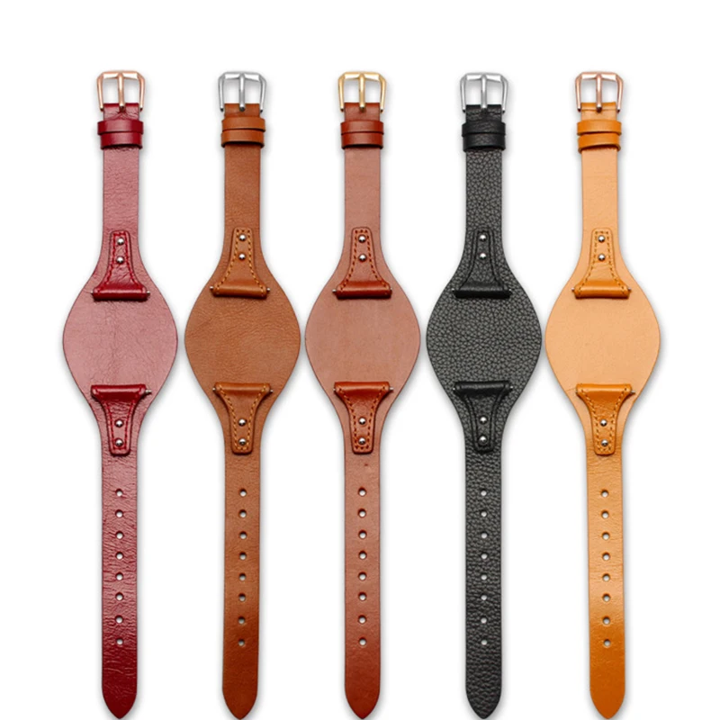 

First Layer Calfskin Strap for Fossil ES4113 ES3625 ES3616 ES3838 ES4114 Women's Series 18mm Genuine Leather Watchband