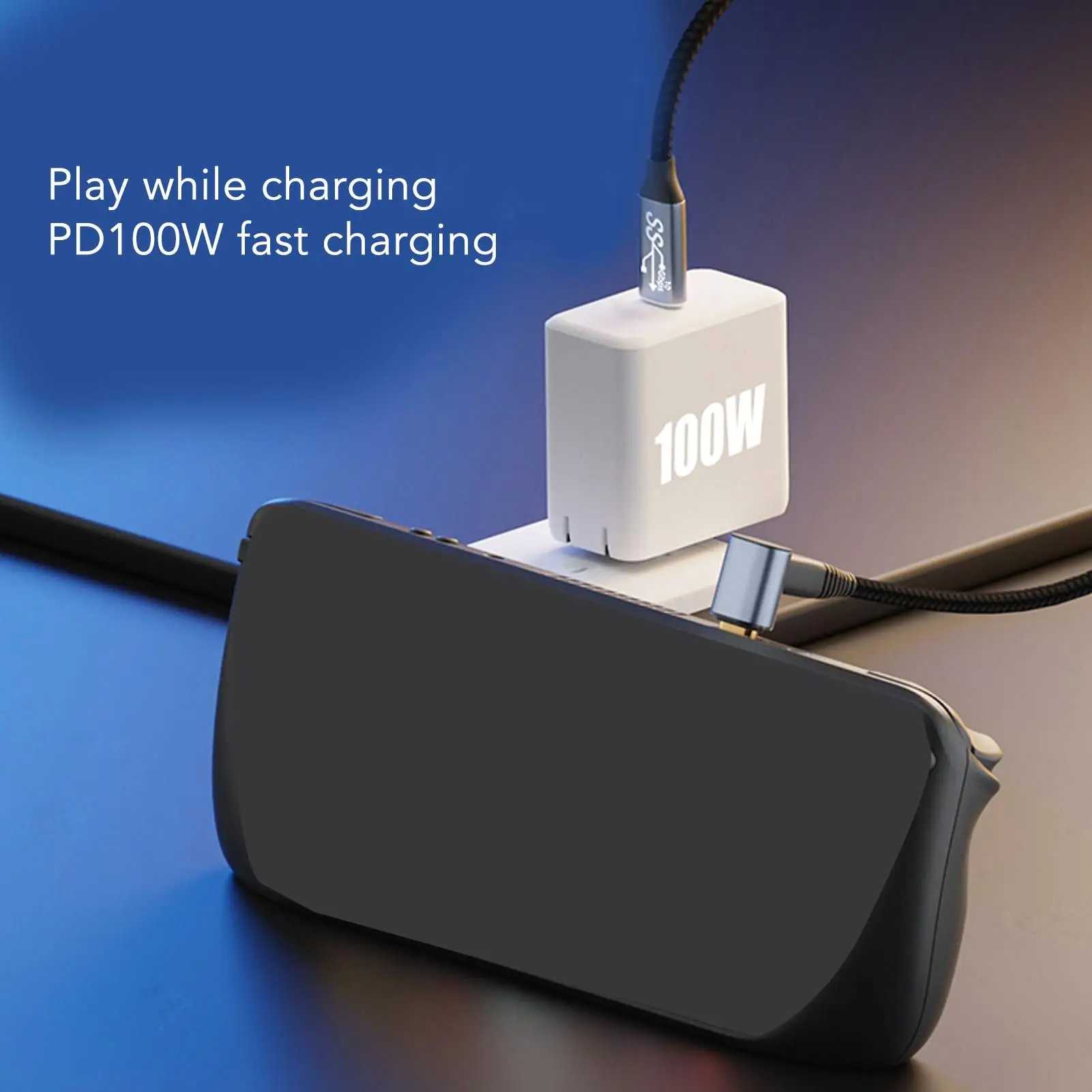 Кабель USB C 3 1 M/F PD100W быстрая зарядка 10 Гбит/с 4K @ 60 Гц для игровых консолей Steam Deck