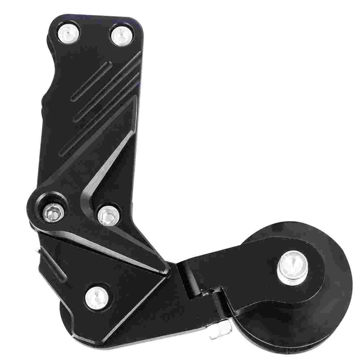 

Motorcycle Chain Adjuster Chain Aluminum Automatic Regulator Chain Tensioner with Support Spool (Black) Roller
