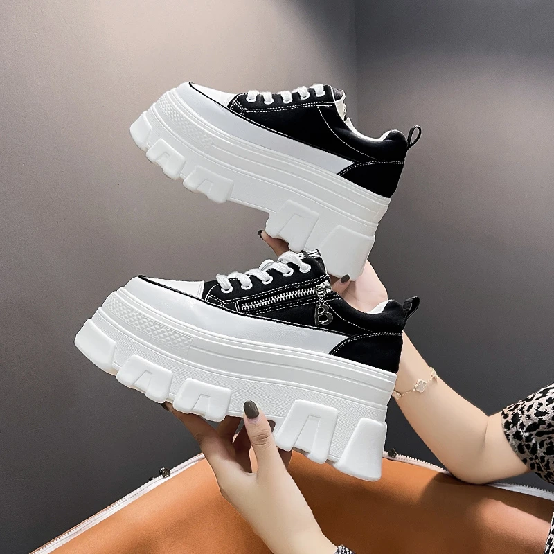 Designer Shoes Women Sneakers 2023 New Fashion Casual Height Incresing 7cm Chunky Sneakers Women Platform Shoes Chaussure Femme