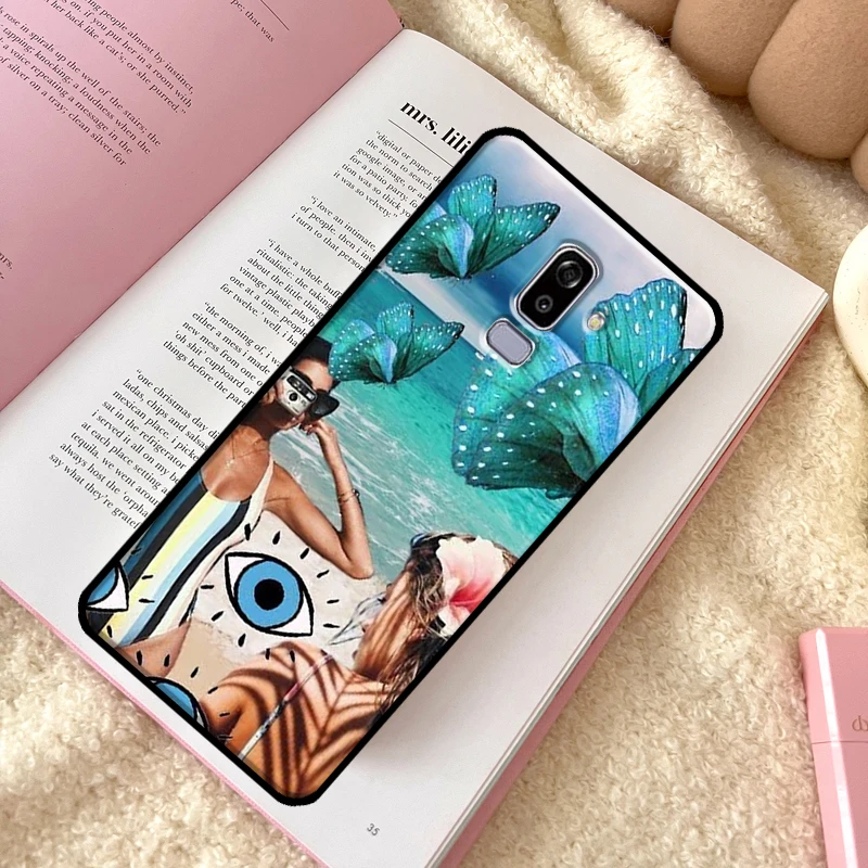 Чехол Surf Beachy Blue Summer Collage для Samsung Galaxy J7 J5 J3 2016 J1 A3 A5 2017 A6 A8 J4 J6 Plus A9 2018.