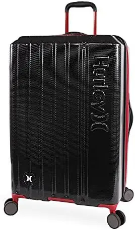 

Жесткий чемодан для спиннера, черный/красный, клетчатый, большой 29 дюймов