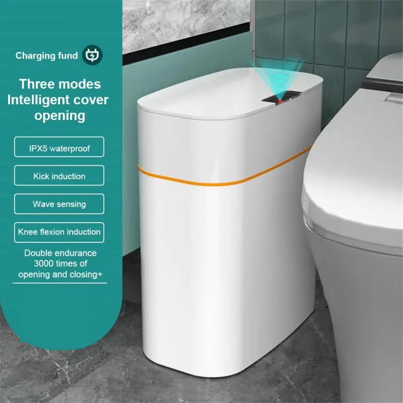 

Мусорная корзина с автоматическим датчиком, Интеллектуальный индукционный бак для мусора дома, 13/16 л, для кухни, ванной комнаты, гостиной