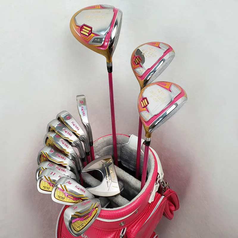 Golf Iron For Women HONMA S-06 4 Star Set Full Set Of Golf Equipment Graphite Shaft （With Head Cover）