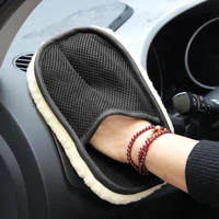 car cleaning brush cleaner wool soft car washing gloves cleaning brush motorcycle washer care automotive car styling 1723cm