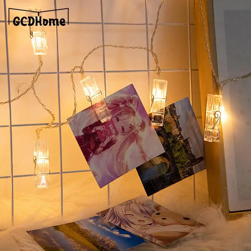 

2M/3M LED String Lights Photo Clip USB Operated Garland Christmas Decoration Holiday Party Wedding Fairy Lighting Memory Display