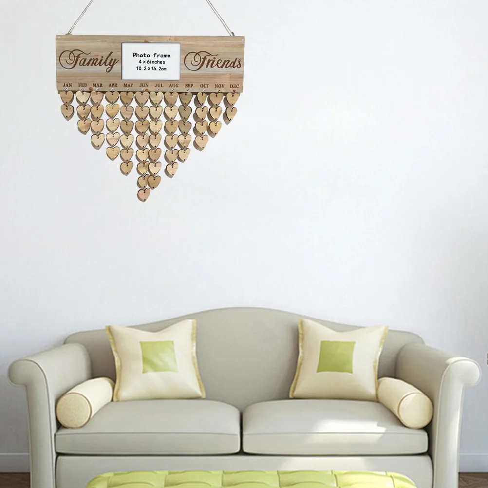 

Деревянный календарь, подвесная бирка «сделай сам», фоторамка, доска для объявлений, подвески, резьба, искусственная деревянная подвеска дружбы