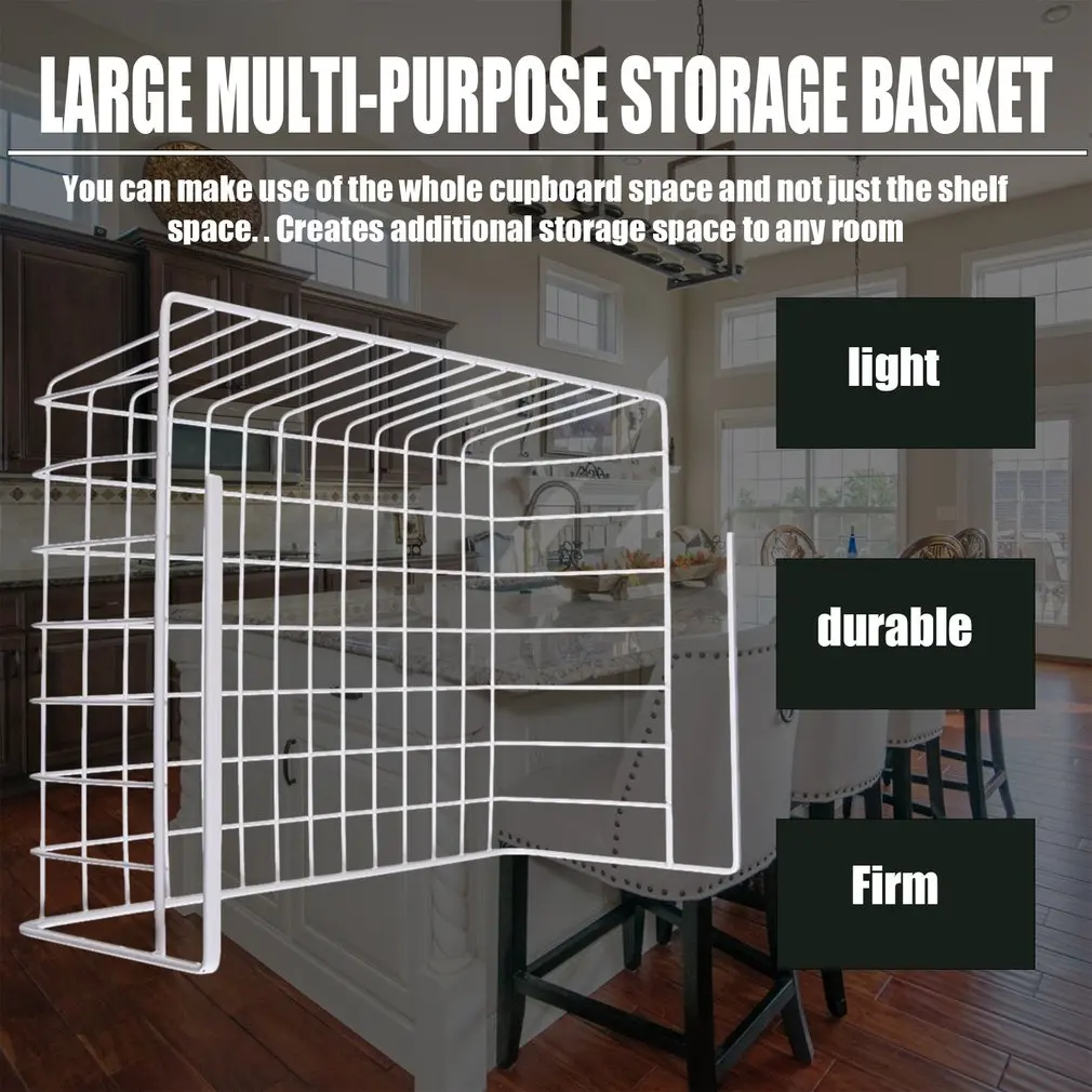 

Polyester Spandex Lightweight And Durable Design Suoerior Kitchen Under Shelf Storage Basket Lightweight Metal Organiser Rack