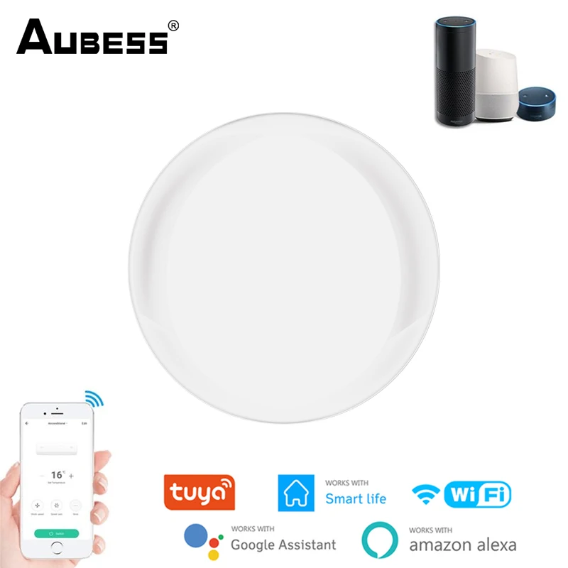 

Aubess Smart IR Controller Wifi Smart Home Blaster Infrared Wireless Remote Control Via Smart Life Tuya APP For Alexa Google