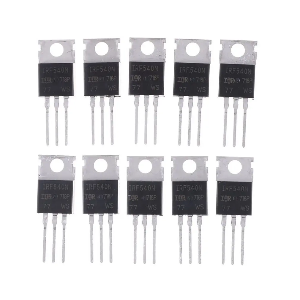 

10PCS IRF540N IRF540 TO-220 N-Channel 33A 100V Power MOSFET high Performance Effect Tube Portable Size