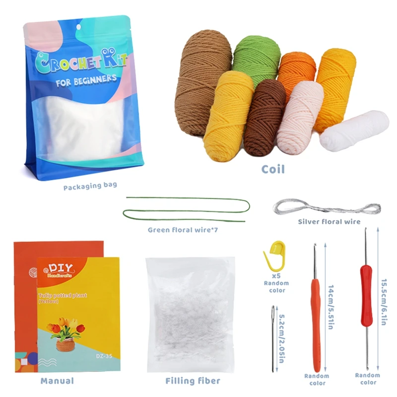 DIY &quotтюльпан&quot полная фотография с вязаным планшетом плюшевая кукла легко