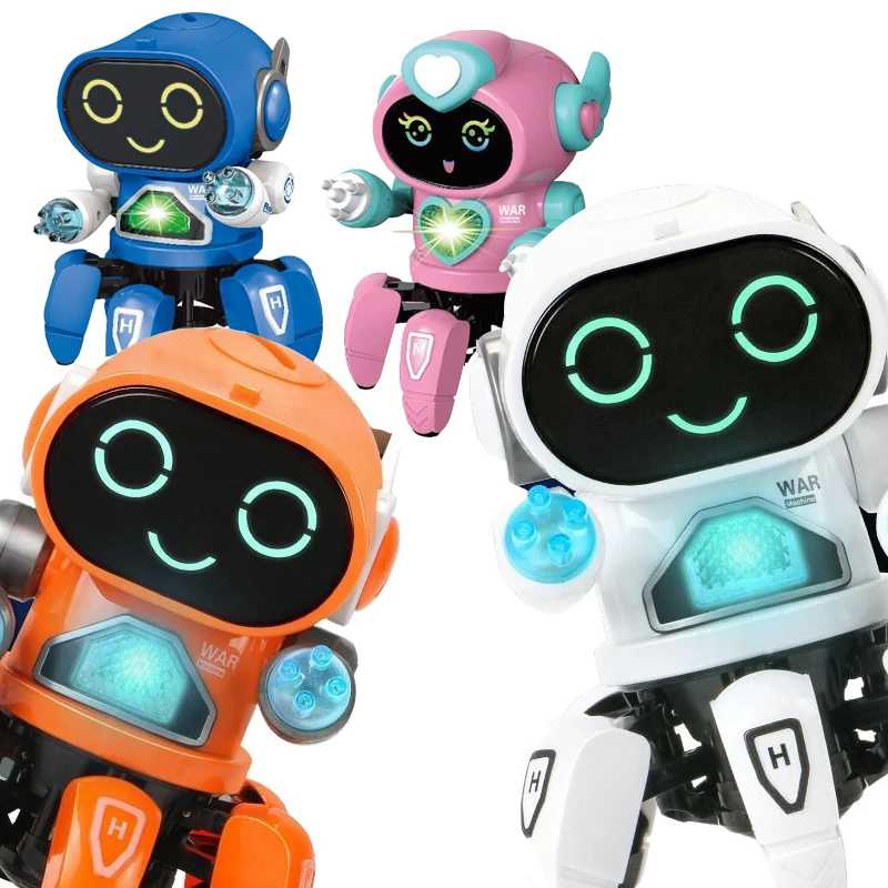 Music Dance 6 Claws Robot Octopus Stunt Robots Vehicle Birthday Gift Toys For Children Kids Early Education Baby Toy Girls Boys