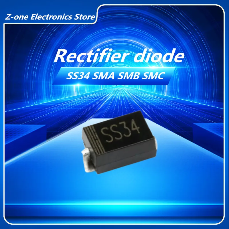 Выпрямитель 1N5822 SS34 3A/40V, 20-100 шт.