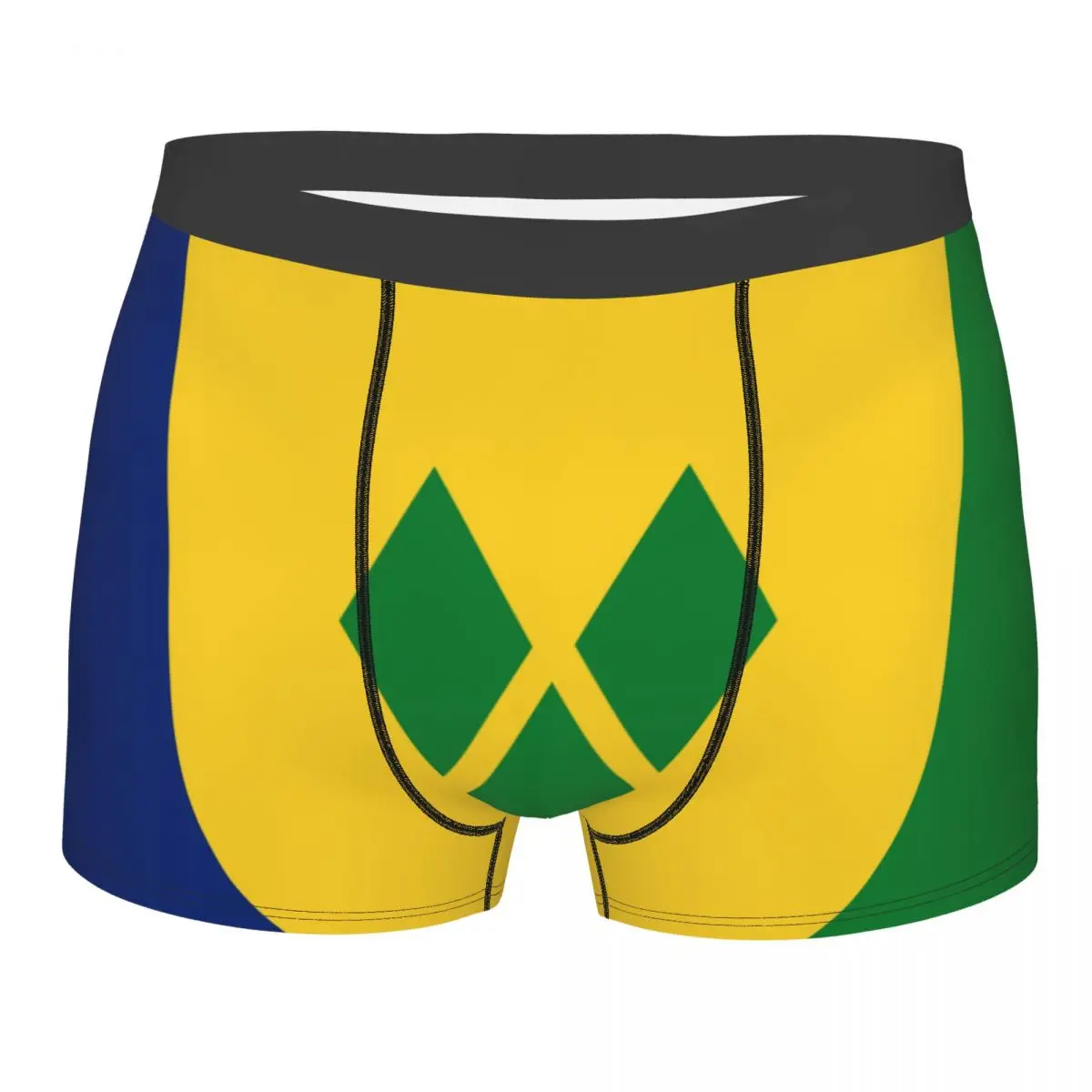 

Male Panties Men's Underwear Boxer Flag Of Saint Vincent And The Grenadines Underpants Comfortable Shorts