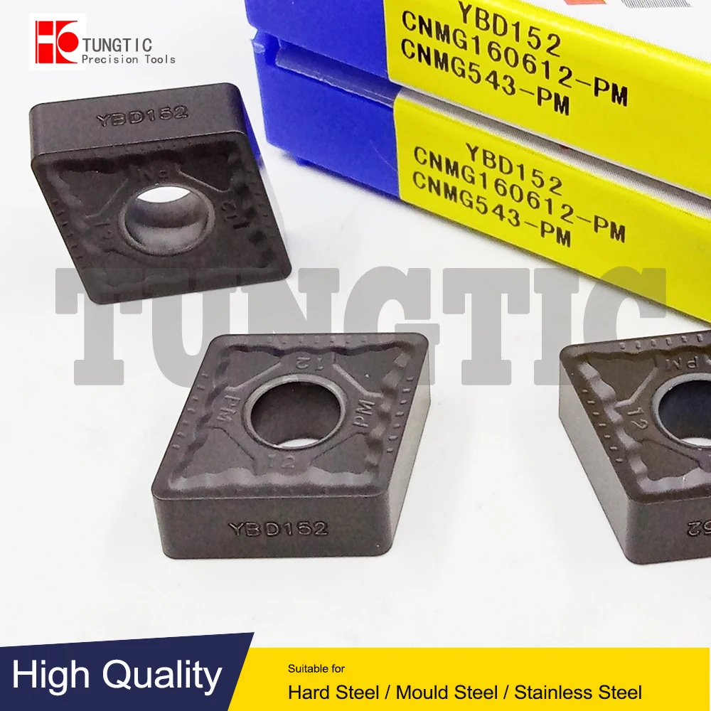 

CNMG160612-PM YBD152 Milling Cutter CNC Tools Insert Lathe Machining Tools Lathe Cutting Tool Metal Turning Tools CNMG 160612