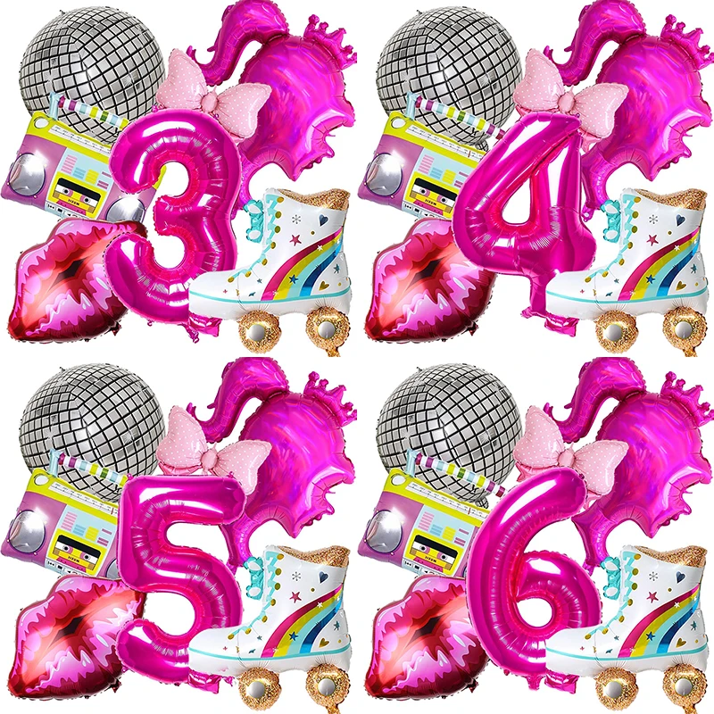 7 шт. воздушные шары в виде головы принцессы 32 дюйма