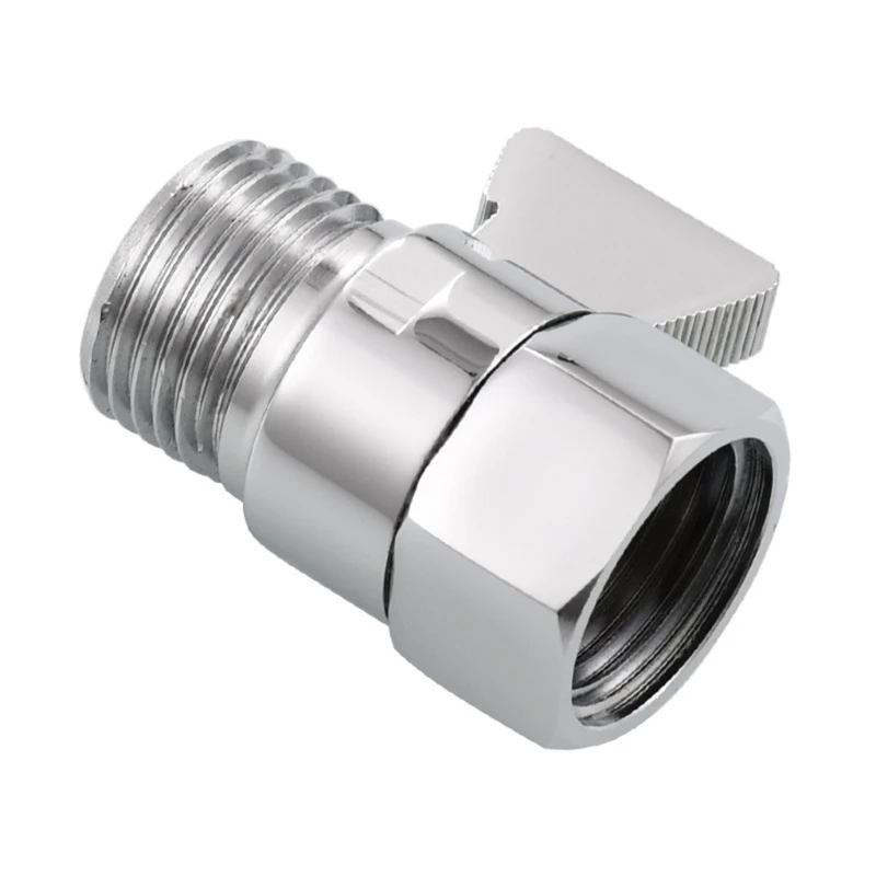 

G1/2 Shower Head Shut Off Valves Versatile Water Flows Control Valves Adjustable Valves Brass for Shower Handheld Shower
