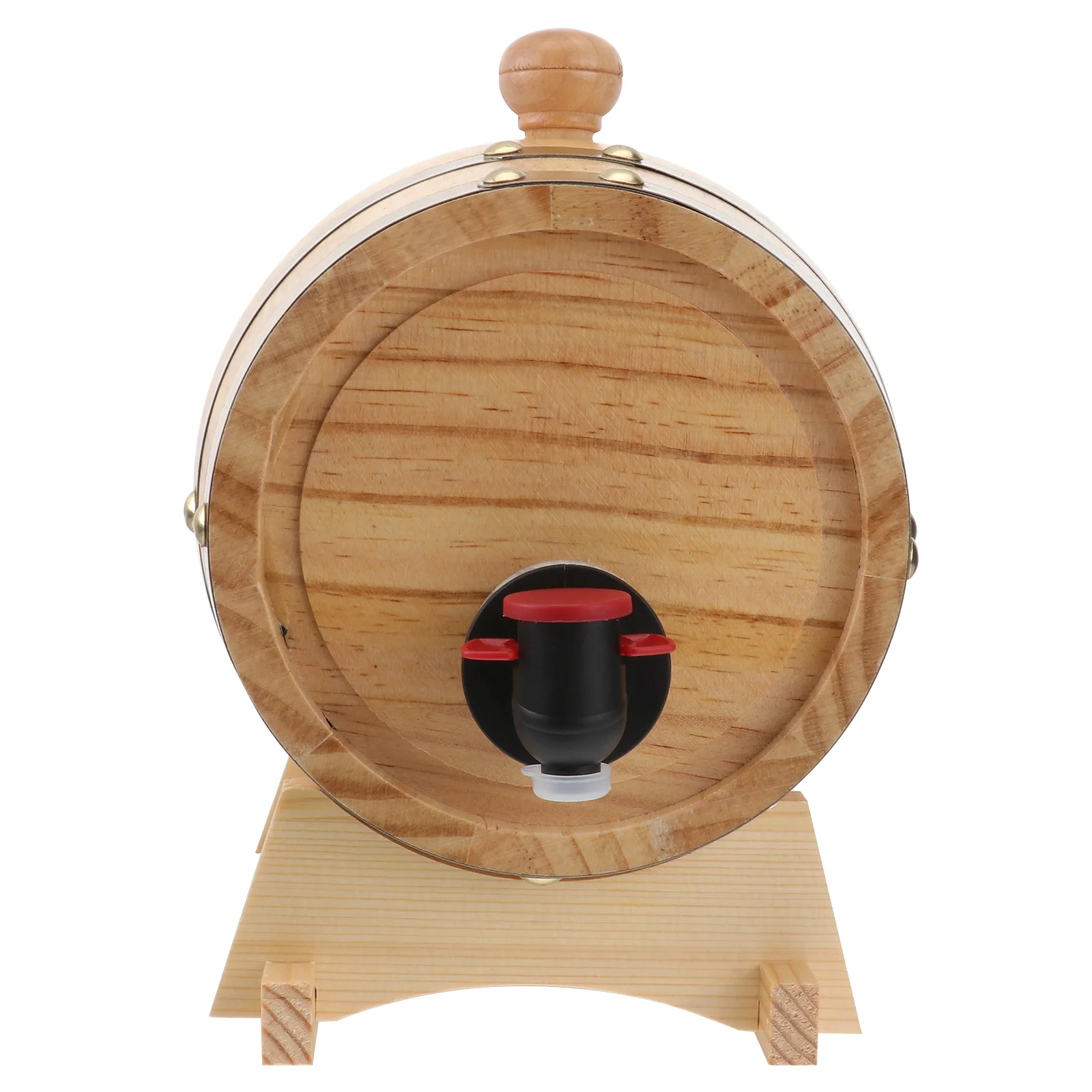 

Whiskey Dispenser Wooden Aging Beer Wood Bucket Keg Decanter Vintage Cask Making Drink Storage Bar Spigot Retro Home Decorative