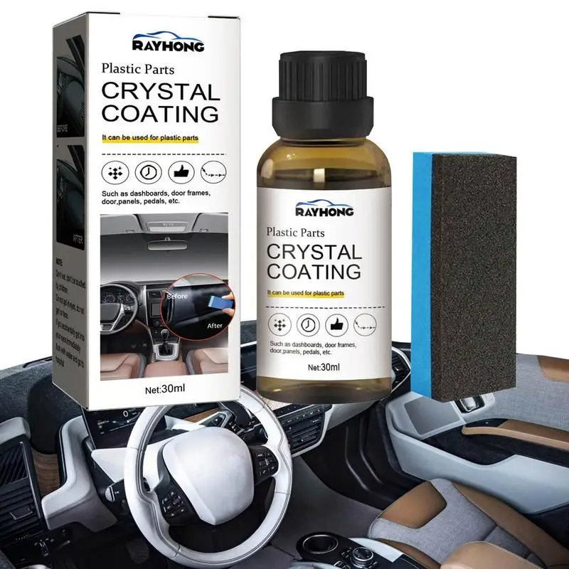 

Plastics Trim Restorer For Cars Excellent Car Plastics Restorer With Sponge For Car Door Frames Door Panels And Pedals