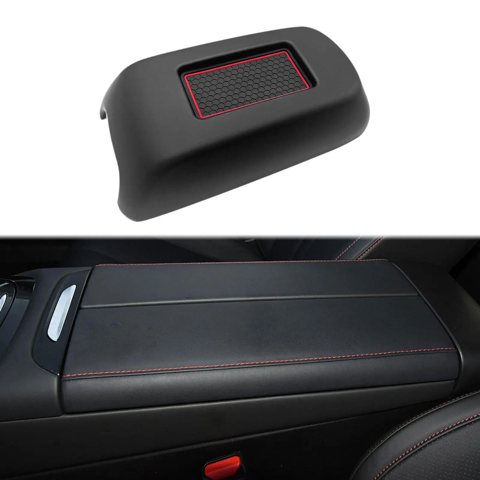 Center Console Cover Arm Rest Boxes Lid Car Accessories for New Warhorse Black