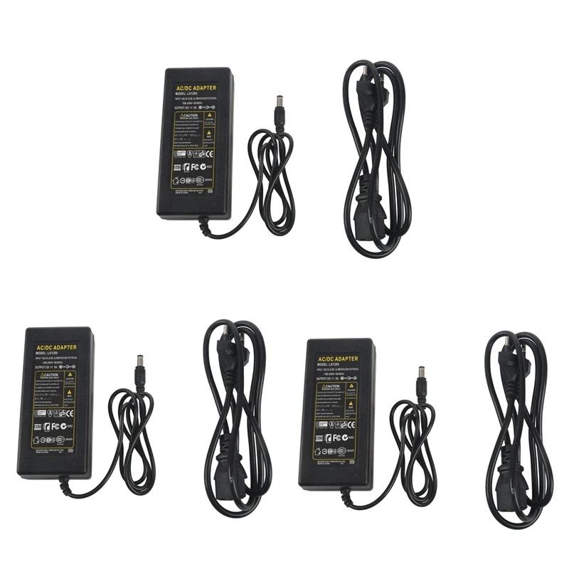 

3x12 в 5a 60 вт адаптер питания для светодиодной ленты RGB SMD 3528 5050