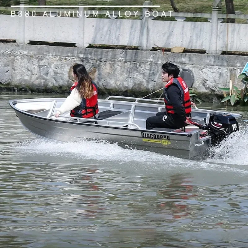 Алюминиевая рыбацкая лодка 3 8 м 4 2 7 5 12 футов серии B Гребные лодки Яхта Сварная