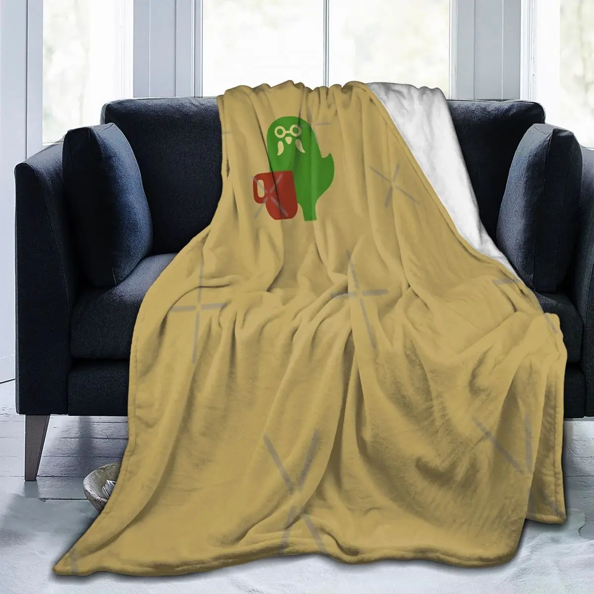

The Roost Cafe Throw Blanket Retro Portable Suitable For Sofa Multi Style