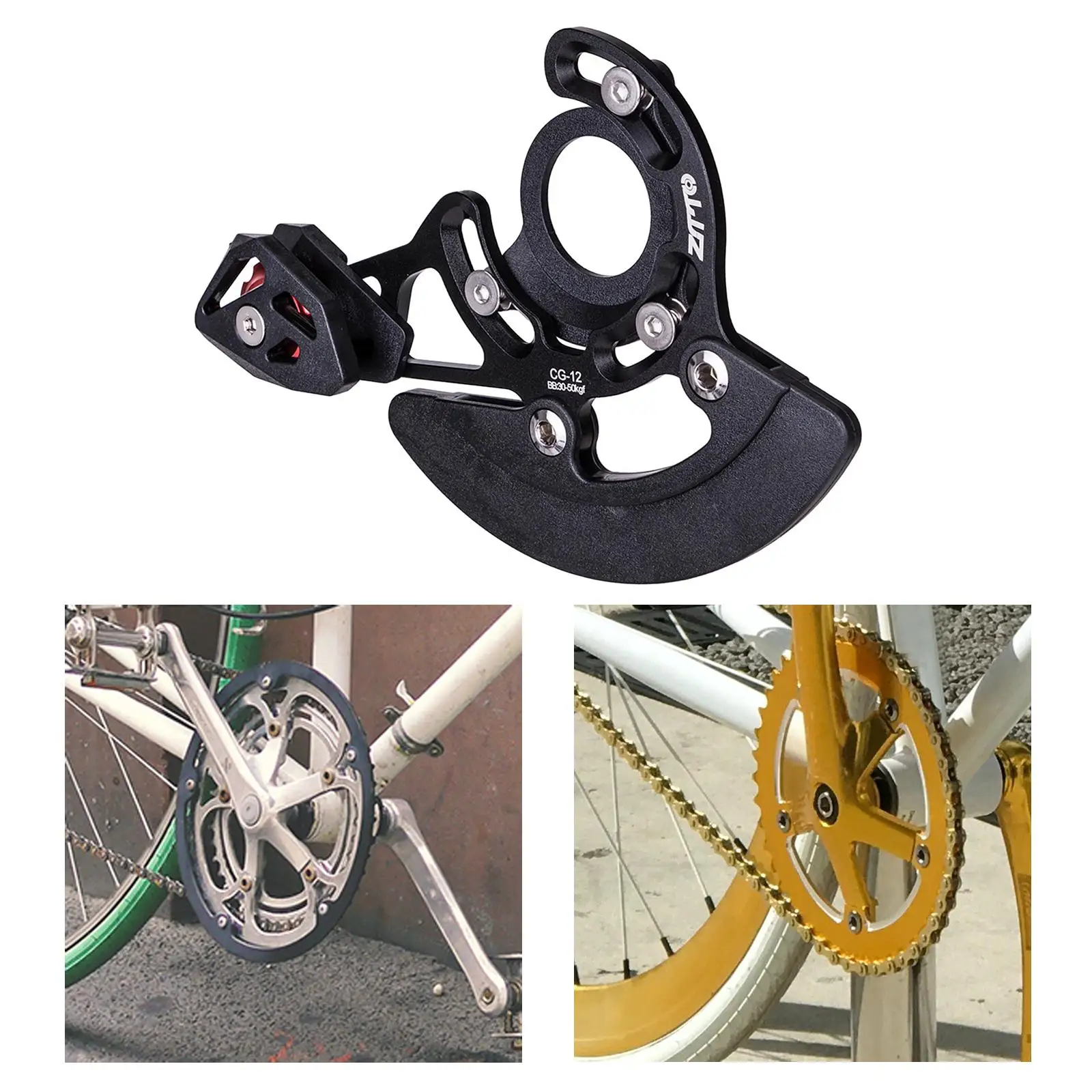 

Durable Single Disc Bike Chain Guide Guard Retention Device 32T-38T BB Mount