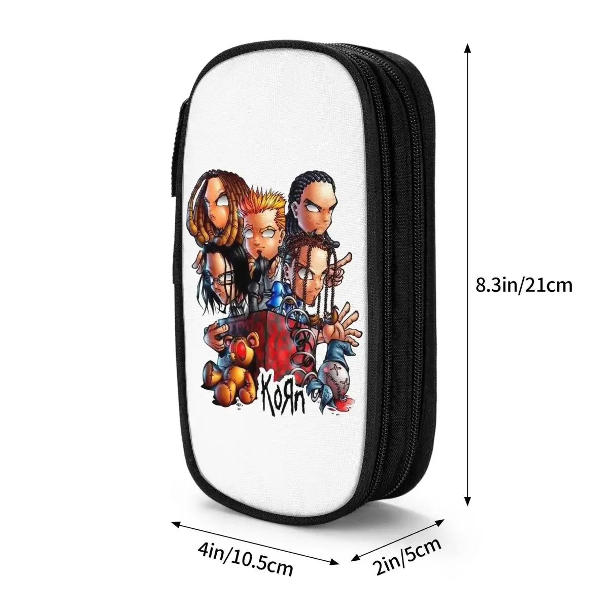 Милый карандаш Korn ранцы с держателем для музыкальных ручек в стиле рок большой