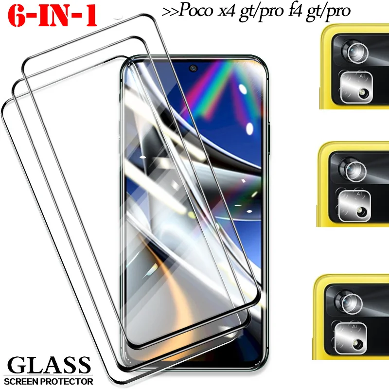 

verre trempé poko x4 pro gt xiaomi poco x4gt Protective Glass poco x4 pro 5g poco f4 gt f4 pocox4 gt Camera Film + 9D Tempered Glass for poco x4 gt Screen Protector