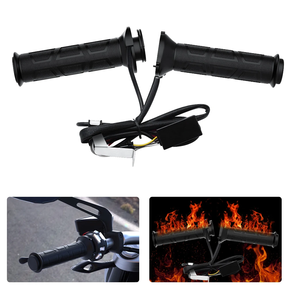

1 Pair 22mm Upgrade Adjustable Motorcycle Handlebar Electric Heated Handle Heating Grips Set Motorcycle Equipments Parts
