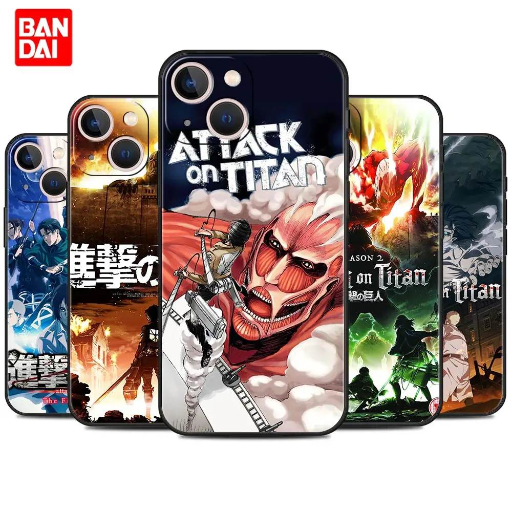 

Attack On Titan Poster Anime Manga Case for iPhone 13 12 11 X XS Pro Max 6 6s 7 8 Plus SE XR 12pro 13pro Mini Cover Bag Silicone