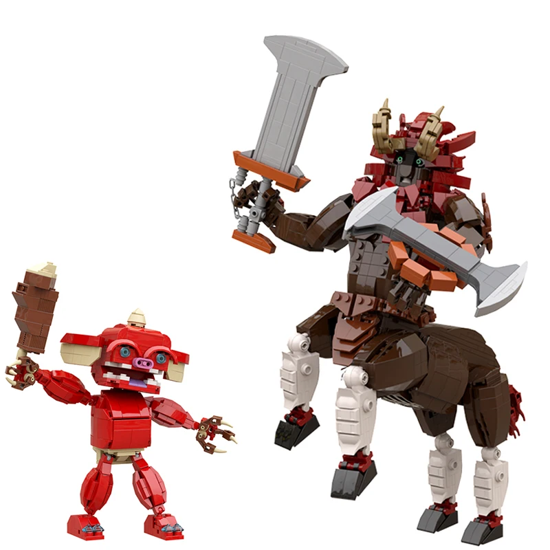 

Moc Game Series Monsters Bokoblin Lynel Action Figures Building Blocks Models Popular Games Bricks Toys Children Gifts